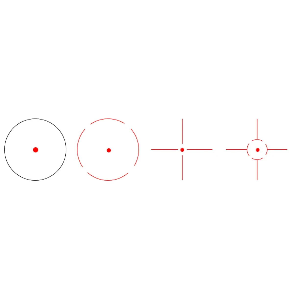 VictOptics 1x28x40 4 Reticule, 6 Level Red Dot Sight 7 VictOptics 1x28x40 4 Reticule, 6 Level Red Dot Sight - Image 7