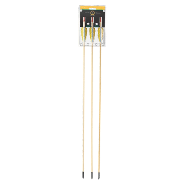 EK Archery 'Natural Feather' Wooden Arrows 32" - 3 Pack
