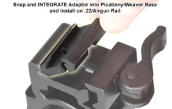 Rifleworks Airgun To Picatinny Low Pro Snap-in Adaptor Pk 2