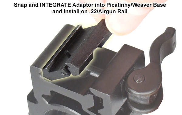 Rifleworks Airgun To Picatinny Low Pro Snap-in Adaptor Pk 2 1 Rifleworks Airgun To Picatinny Low Pro Snap-in Adaptor Pk 2