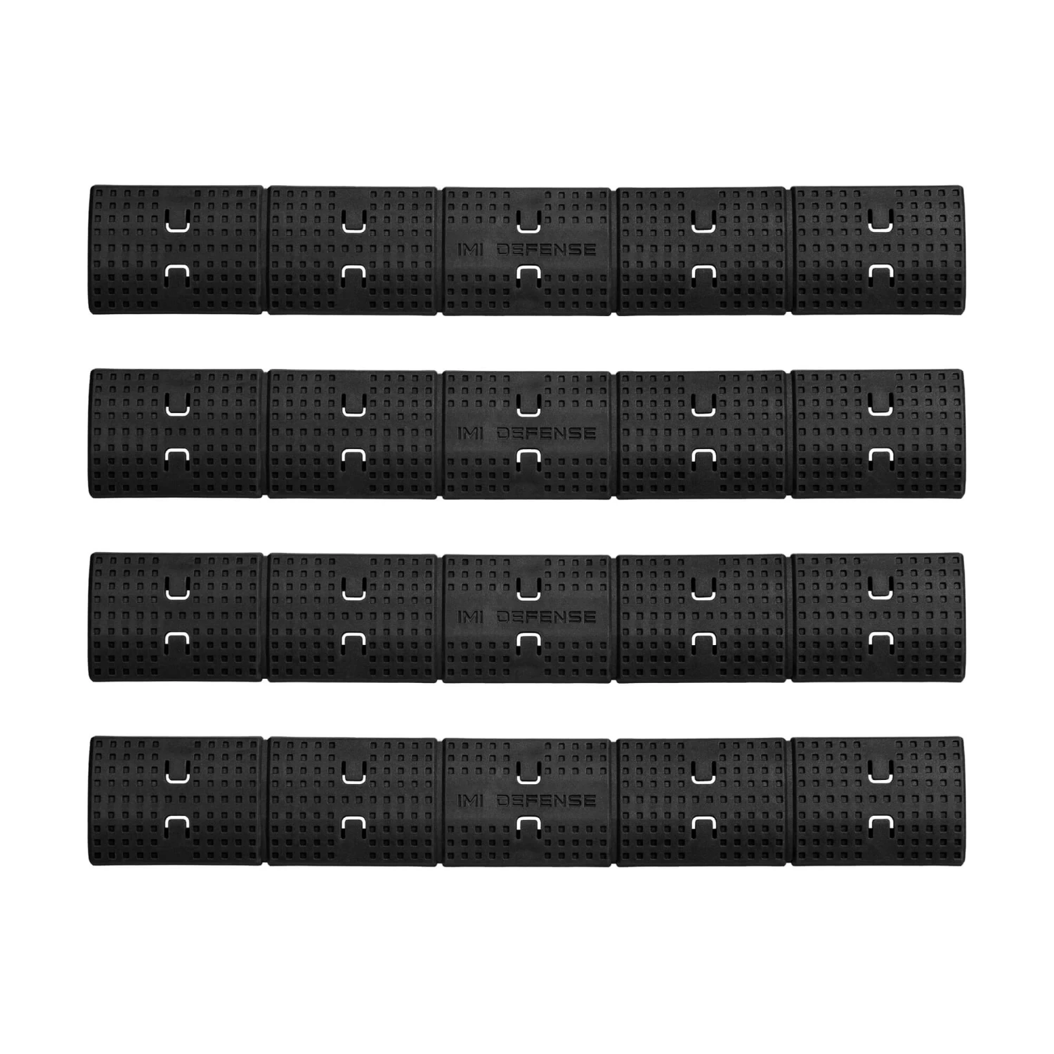 IMI Defense Polymer 1913 Picatinny Rail Cover - Set Of 4 - Black 1 IMI Defense Polymer 1913 Picatinny Rail Cover - Set Of 4 - Black