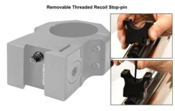 UTG PRO 1"/2PCs Medium Profile P.O.I Dovetail Rings -Shooting Accessories Store RDU012515 FEA 3