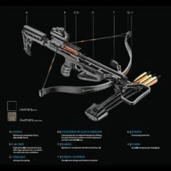 EK Archery Jag II Pro Recurve Crossbow - 175 Lbs - Black -Shooting Accessories Store cr 071bp2
