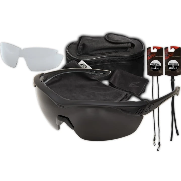 Edge Tactical Overlord 2 Lens Kit: Polarized Smoke And Clear Vapor Shield Lens 1 Edge Tactical Overlord 2 Lens Kit: Polarized Smoke And Clear Vapor Shield Lens