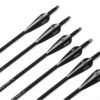 30 Inch Black White Mixed Carbon Arrows X 24