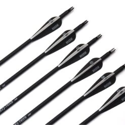 32 Inch Black White Mixed Carbon Arrows X 12