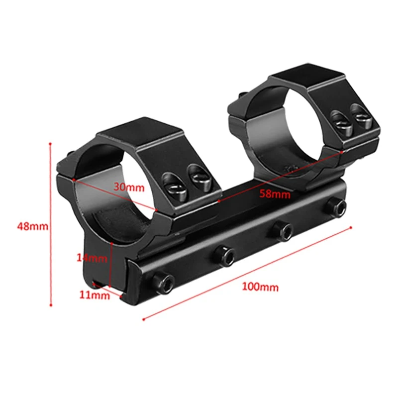 Rifleworks 1PC Medium Profile Airgun Mount W/Stop Pin, 30mm Dia 4 Rifleworks 1PC Medium Profile Airgun Mount W/Stop Pin, 30mm Dia - Image 4