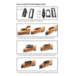 Rifleworks Picatinny Rail 3 Slot Bipod Adaptor W Swivel Stud -Shooting Accessories Store m2747
