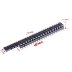 Rifleworks Dovetail 11mm To 20mm Picatinny 21 Slot Scope Base -Shooting Accessories Store m2751